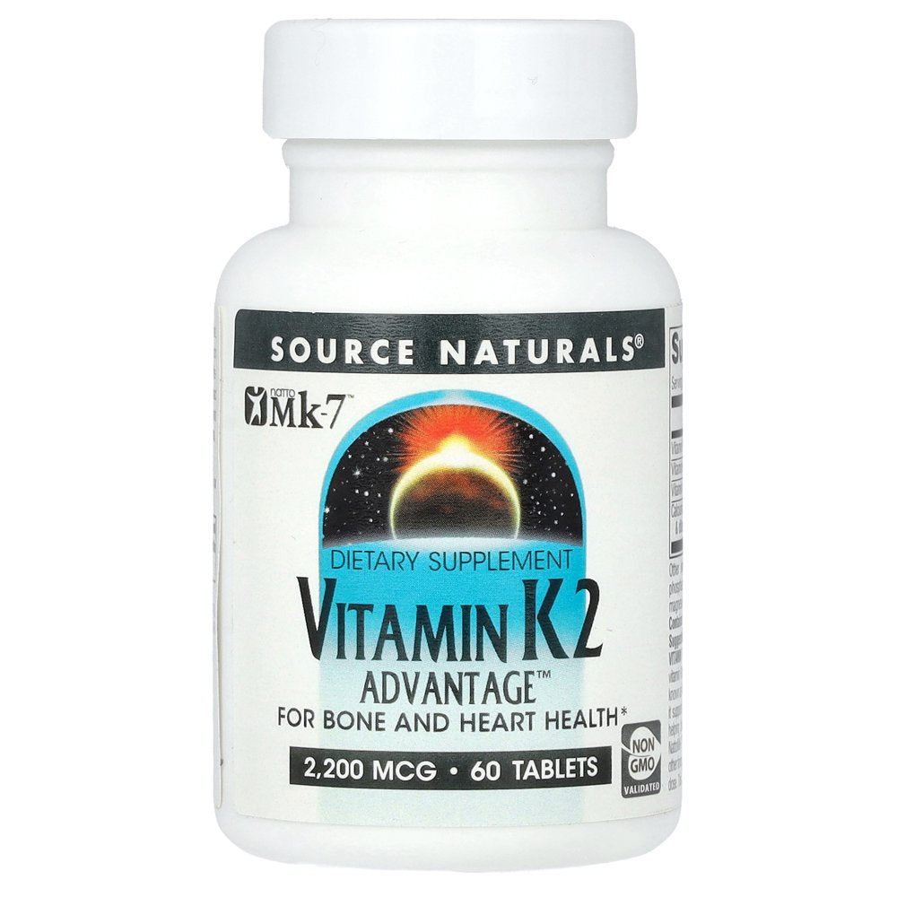 Source Naturals Vitamin K2 Advantage, 2,200 Mcg, 60 Tablets