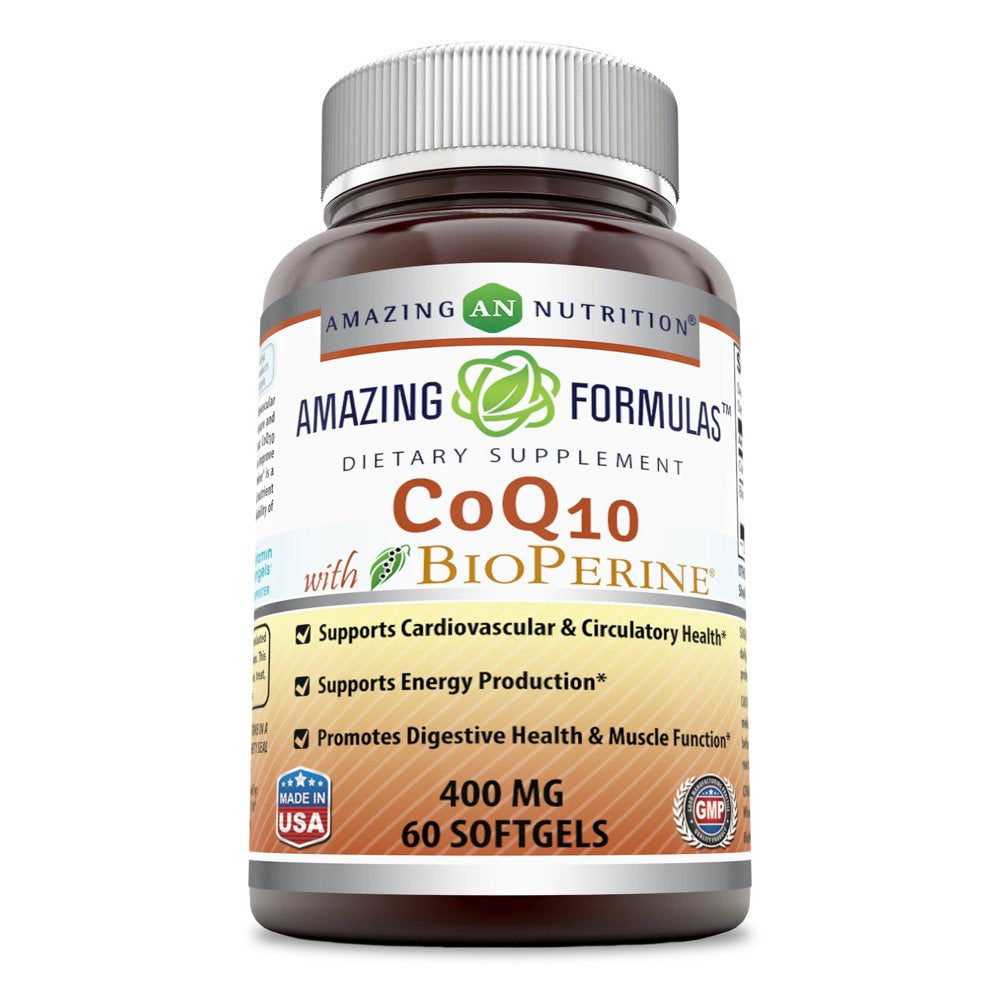 Amazing Formulas Coq10 400 Mg 60 Softgels