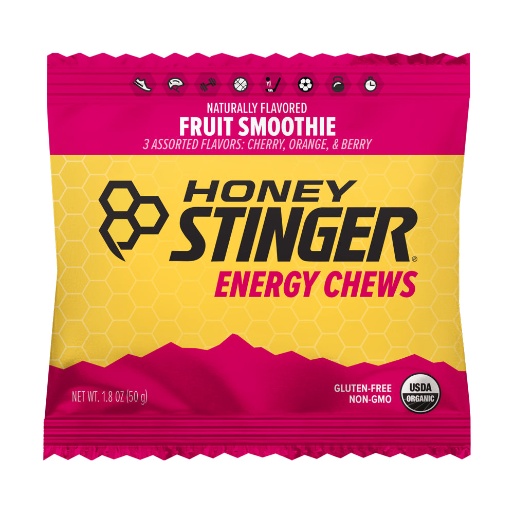 Honey Stinger Organic Energy Chew, Fruit Smoothie, 1.8 Oz