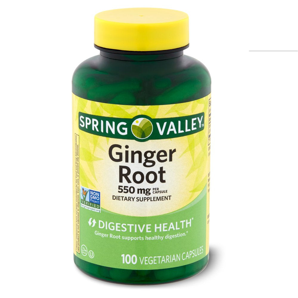 Ginger Root Capsules - Digestive Health | Spring Valley