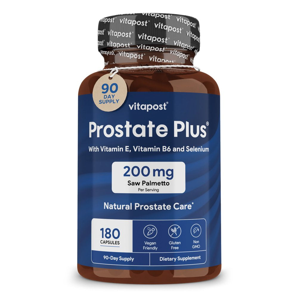 Prostate Plus - Saw Palmetto & Zinc Supplement | VitaPost