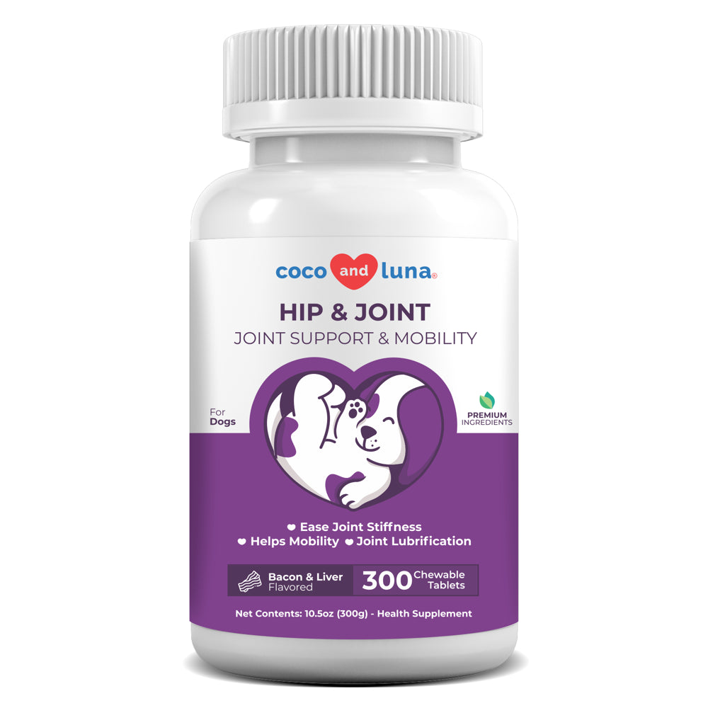Dog Hip & Joint Support - Coco and Luna - 300 Tablets