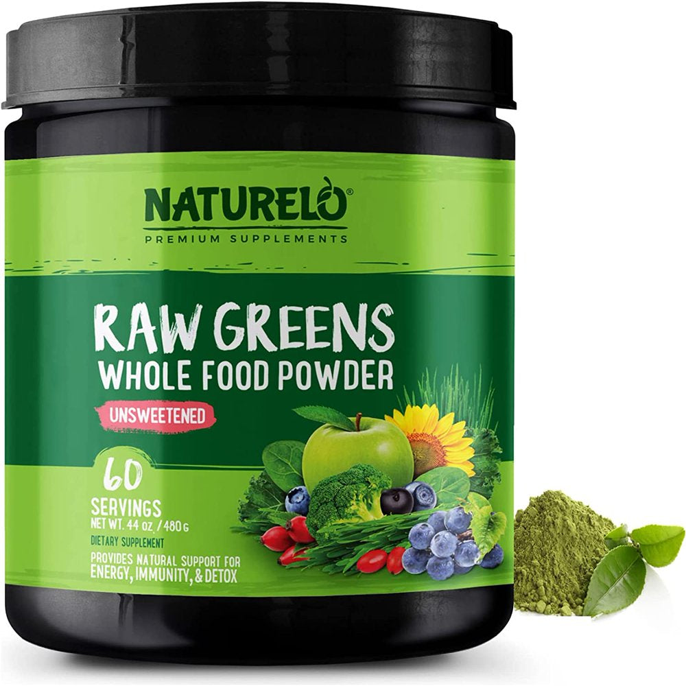 Raw Greens Superfood Powder - NATURELO - 60 Servings