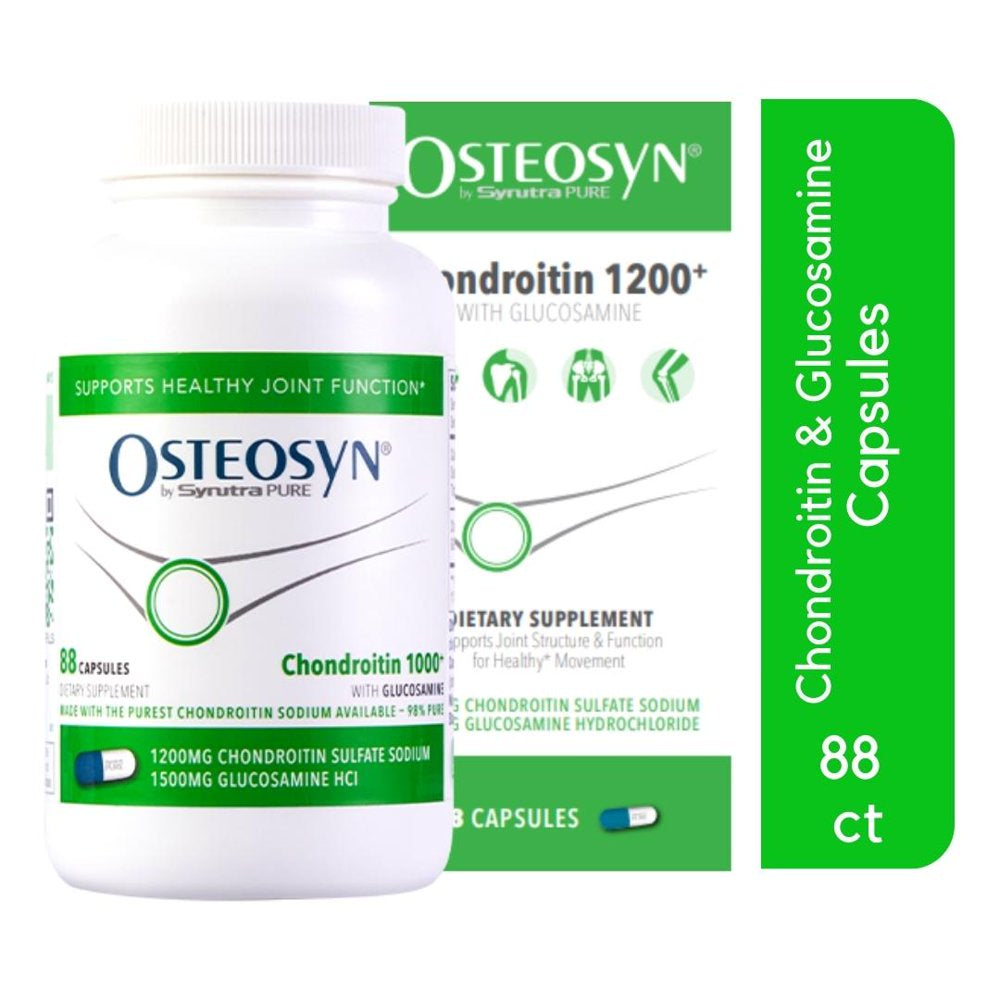 OSTEOSYN by Synutra Pure Chondroitin 1200+ with Glucosamine, Support ...