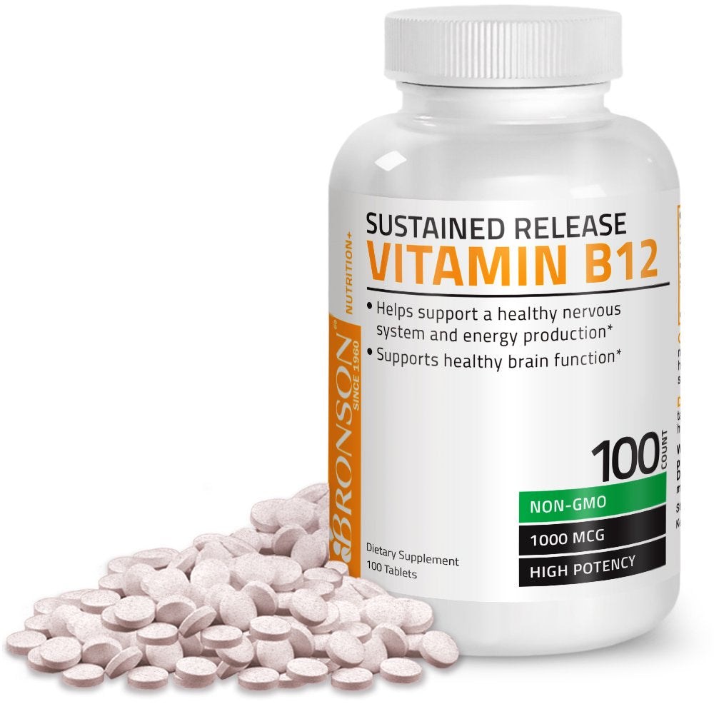 Bronson B12 1000mcg Sustained Release - 100 Tablets