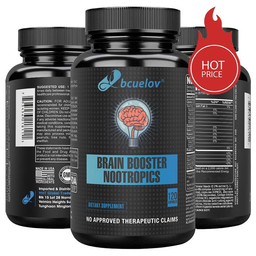 Nootropic Brain Booster - Focus, Memory & Clarity