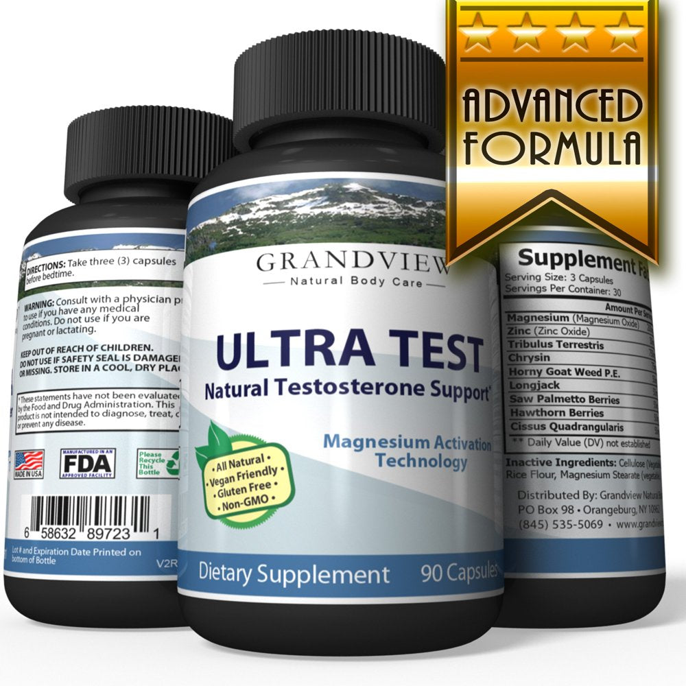 UltraTest Testosterone Booster - Natural & Drug-Free