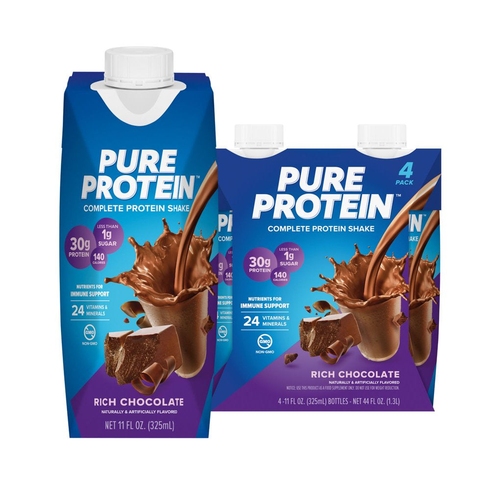 Pure Protein Shake - Rich Chocolate - 4 Ct