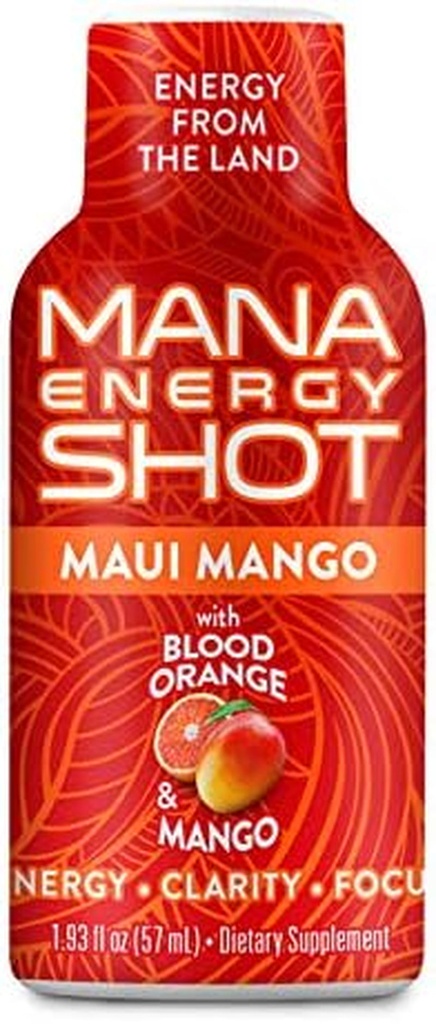 Maui Mango Shot 12-Pack - Energy & Focus Boost
