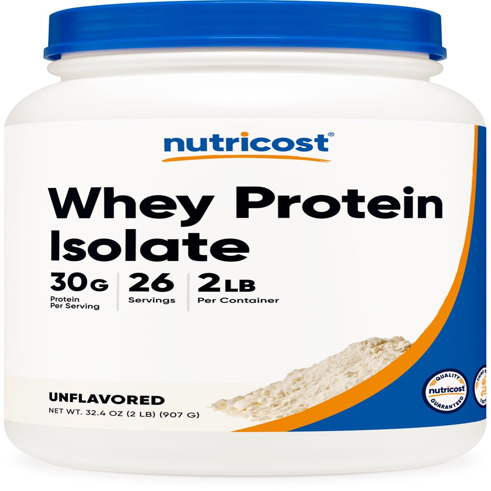 Whey Protein Isolate Powder - Unflavored 2LBS