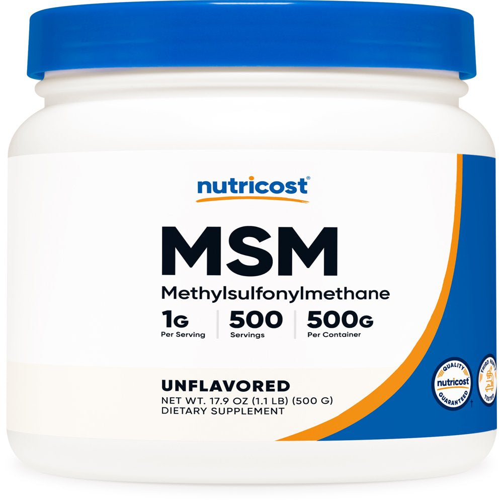 Nutricost MSM Powder 500g - Non-GMO Supplement