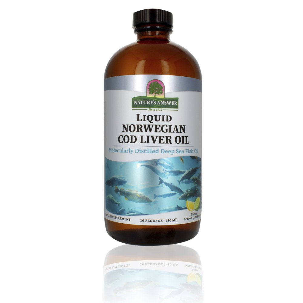 Cod Liver Oil Liquid 16oz - Nature's Answer