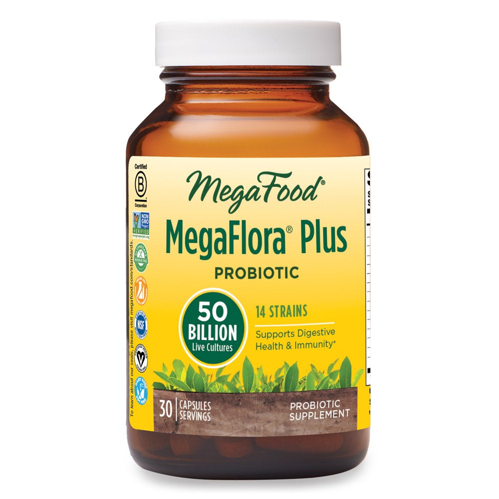 MegaFlora Plus Probiotic - 50 Billion CFU - MegaFood