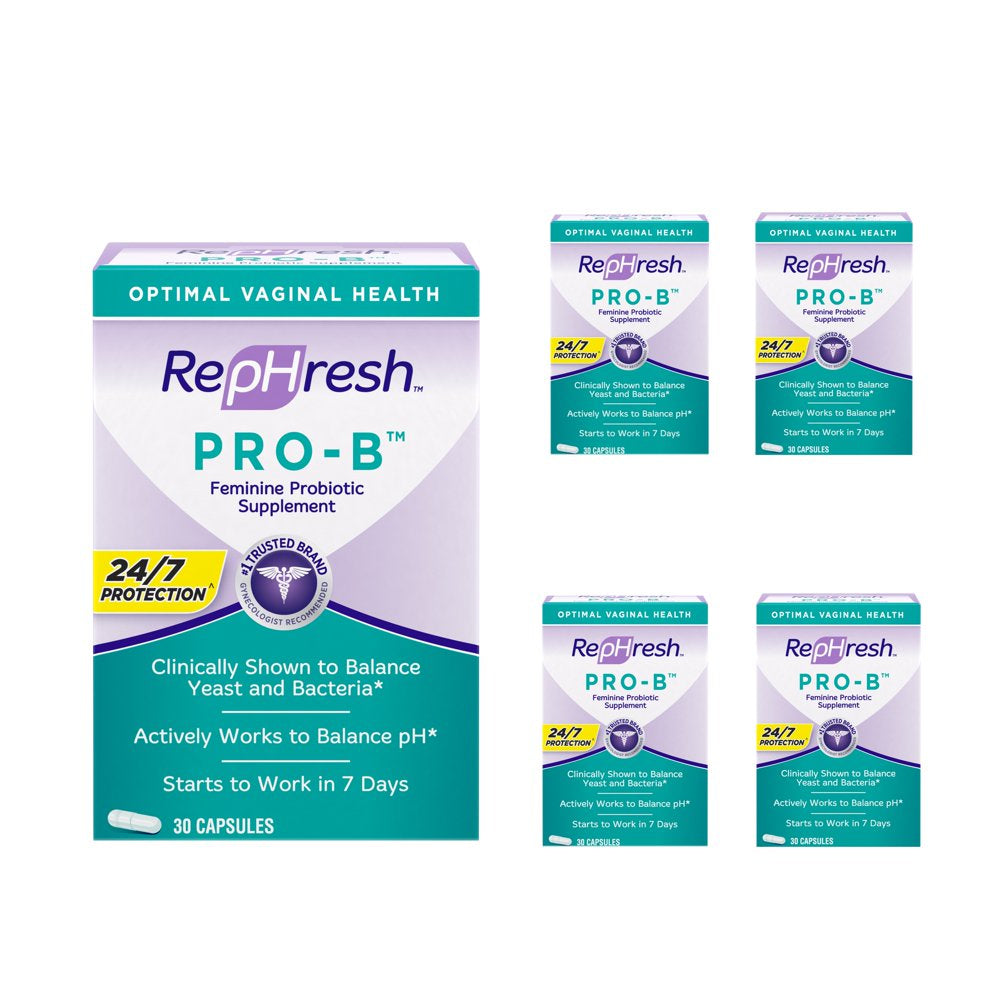 Rephresh Pro-B Probiotic - 5 Pack - 30 Capsules