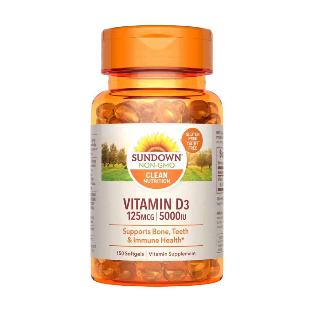Sundown Vitamin D3 5000 IU - 150 Softgels