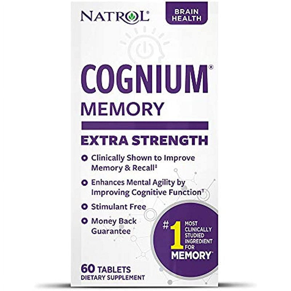 Natrol Cognium Extra Strength Tablets, Brain Health, Keeps Memory ...