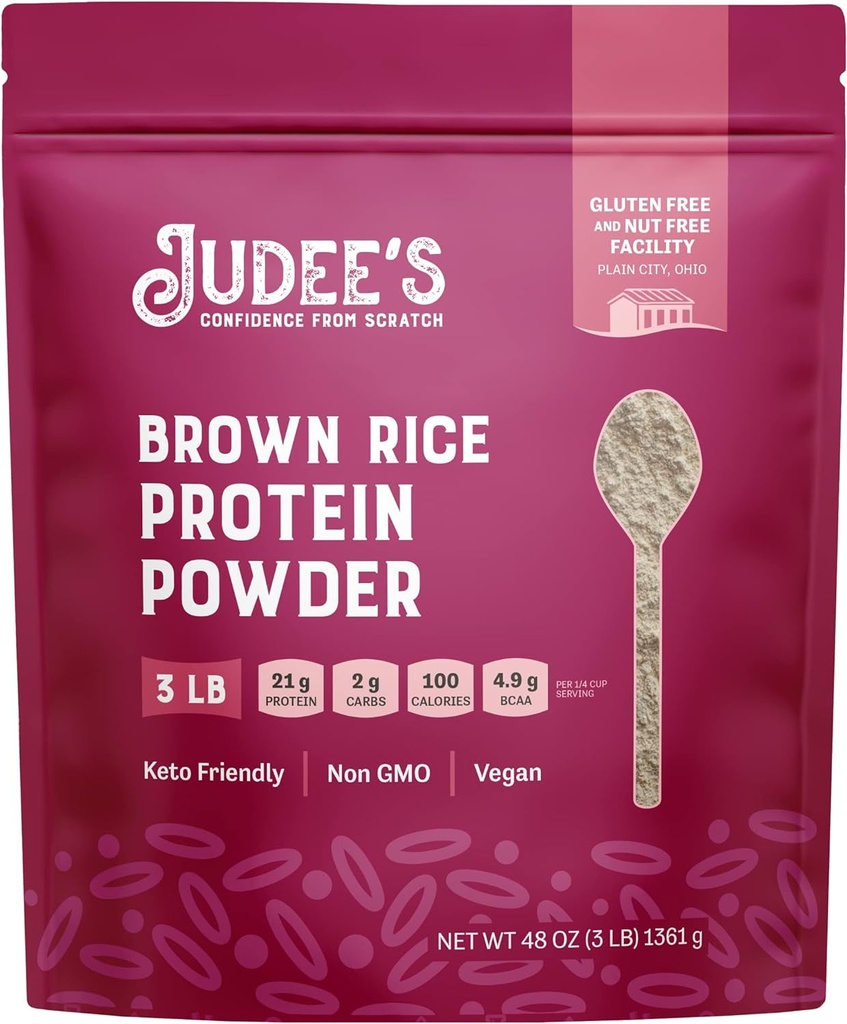 Brown Rice Protein Powder - 80% Protein - Judee's