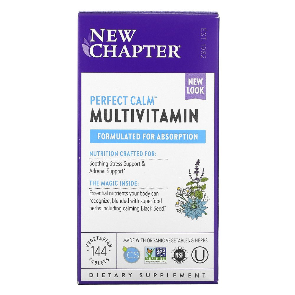 Perfect Calm Multivitamin - New Chapter - 144 Tablets