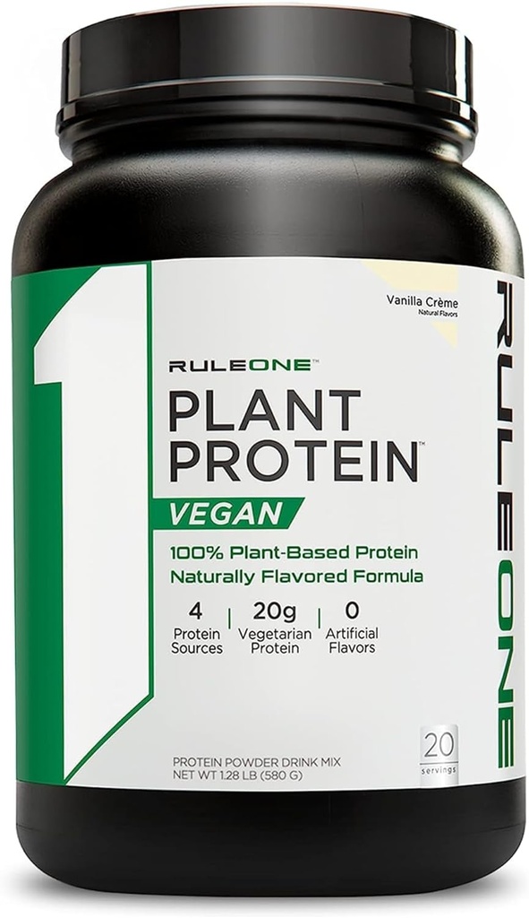 Rule 1 R1 Vanilla Vegan Protein Powder - 20G Protein