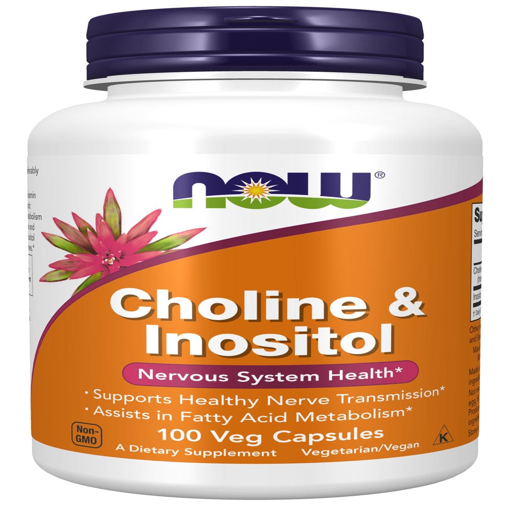 Choline & Inositol 500mg - NOW Supplements | 100 Capsules