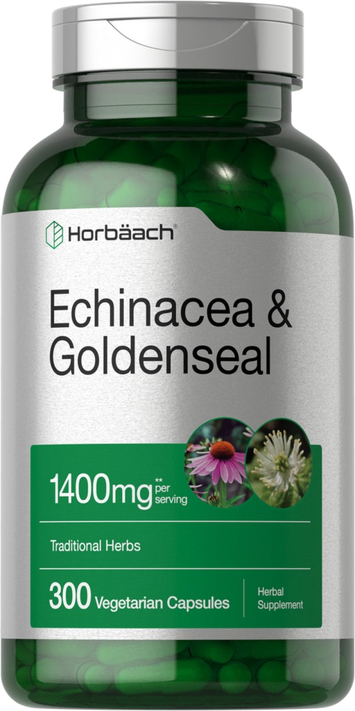Echinacea Goldenseal - 1400mg - Horbaach - 300 Caps