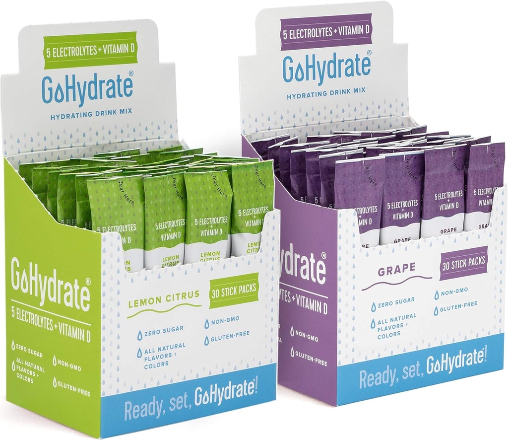 Gohydrate Electrolyte Drink Mix - Lemon Citrus & Grape