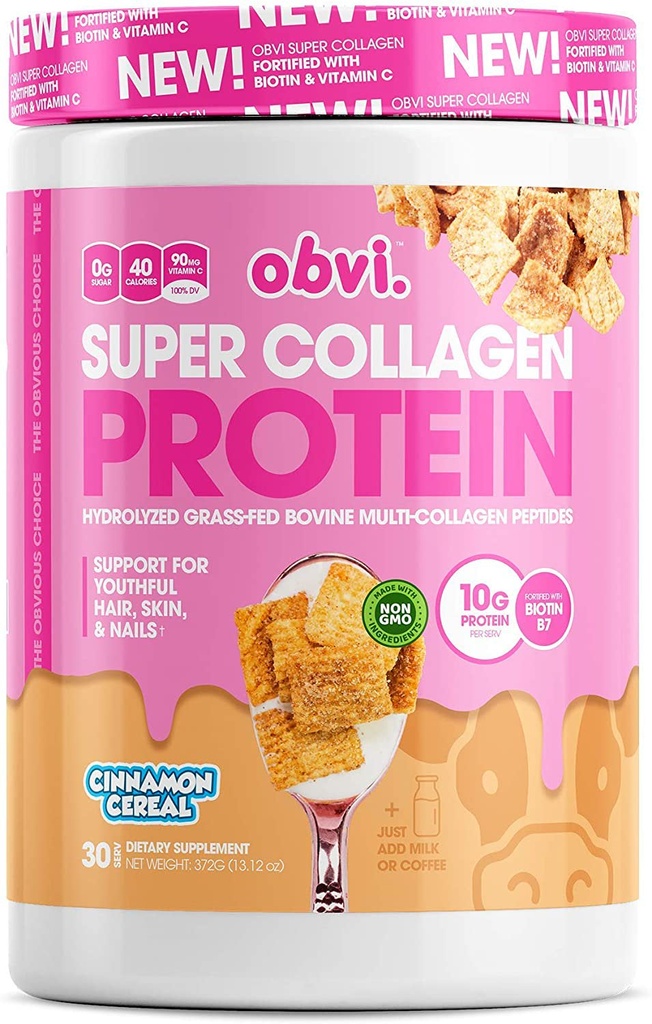 Obvi Collagen Peptides - Cinna Cereal (14oz)