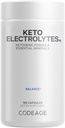 Codeage Keto Electrolytes Supplement – Vegan Electrolyte Tablets W Magnesium, Potassium, Calcium & Salt - Electrolyte Powder Salt Pills & Drink Hydration Supplements – Non-Gmo, Keto Diet -180 Capsules