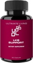 Ultimate Living - Total Liver Kidney Bladder Support, Cleanse and Detox - Protects Cells - Redox Coupled Antioxidant - 60Ct Capsules