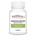 Earthturns - Digestive Enzymes Supplement; 7 Enzymes, Ox Bile, Pancreas Substance, Betaine Hyrdochloride - 90 Tablets