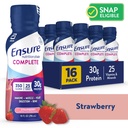 Ensure COMPLETE Nutrition Shake, 30G Protein, Strawberry, 10 Fl Oz, 16 Count