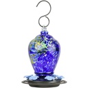 Nature'S Way Artisan Glass Gravity Hummingbird Feeder 28 Oz, Spring Rain