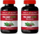 Liver Detox Supplements - FULL BODY DETOX and CLEANSE 920 MG - Milk Thistle Max Strength, Body Detox and Cleanse for Women, Body Detox Cleanse Energy Weight-Loss, Cleanse Detox Pills 2 Bott 200 Caps
