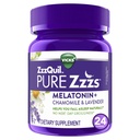 Vicks PURE Zzzs Melatonin Sleep Aid Gummies, 1Mg, Dietary Supplement, 24 Ct
