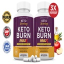 (2 Pack) Keto Advantage Keto Burn Max 1200MG Includes Gobhb 120 Capsules