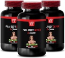 Supplements for Detox - FULL BODY DETOX and CLEANSE - Red Clover Capsules, Toxin Detox, Full Body Detox Cleanse for Women, Detox Supplements for Toxins, Goldenseal Root Capsule, 3 Bot 300 Capsules