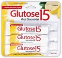 Glutose15 Oral Glucose Gel Lemon Flavor, 3 - 1.3 Oz Tubes, Pack of 5