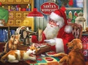 Christmas Puzzle Santa'S Quilting Workshop 1000 Piece Jigsaw Puzzle by Sunsout 20 X 27