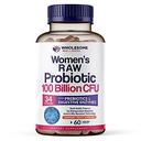 Dr. Formulated Raw Probiotics for Women 100 Billion Cfus with Prebiotics, Digestive Enzymes, & UT Support, Approved Women'S Probiotic for Adults, Shelf Stable Probiotic Supplement Capsules