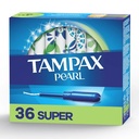 Tampax Pearl Tampons with Leakguard Braid, Super Absorbency, 36 Ct