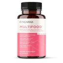 Nuvana Multifood-Women | Whole Food Multivitamin for Women with Probiotics, Organic Fruits & Vegetables, Iron, Coq10, Turmeric, Resveratrol & Prebiotic Fiber