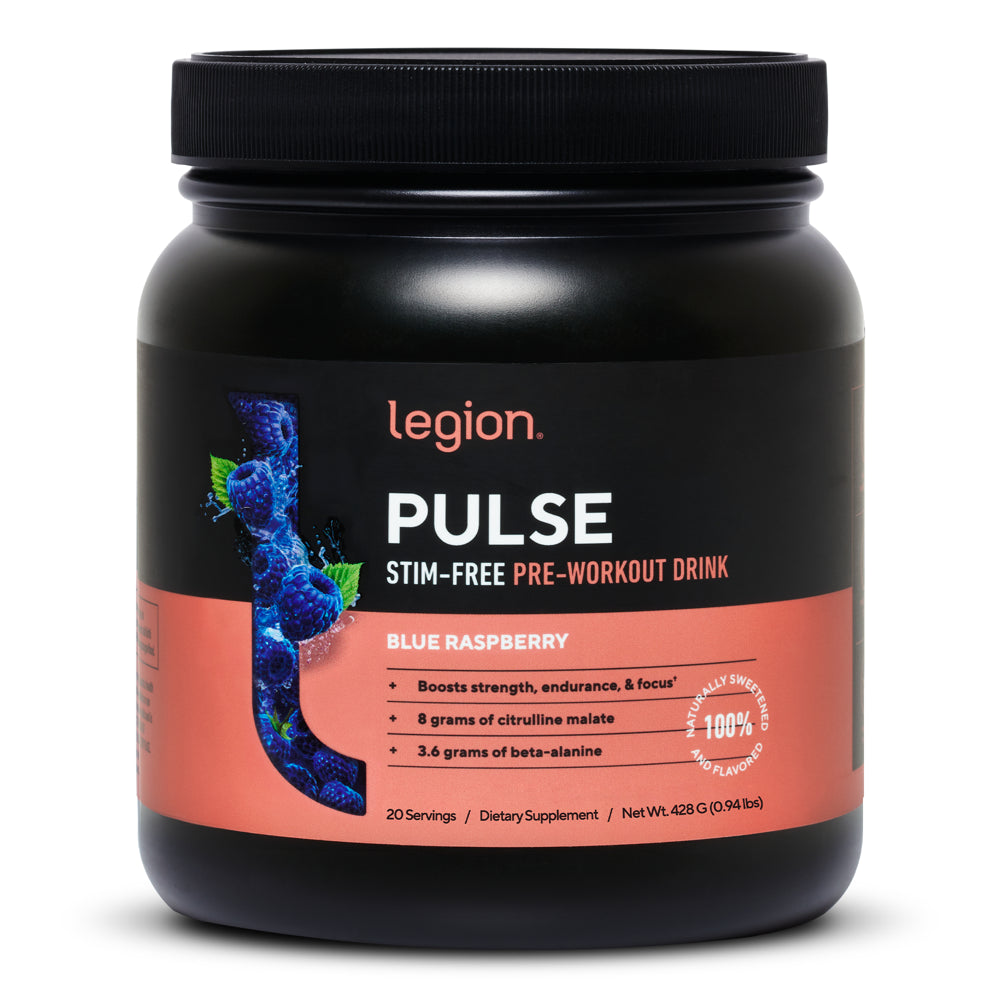 Natural Pre Workout - Blue Raspberry - Legion Pulse