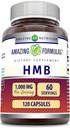 Amazing Formulas HMB 1000Mg 120 Capsules Supplement | Non-Gmo | Gluten Free | Made in USA
