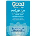 Good Clean Love: Rebalance Personal Moisturizing & Cleansing Wipes, Naturally Reduces Odor & Supports Vaginal Health, Ph-Balanced Feminine Hygiene Product, Singles 12 Ct