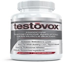 Testovox Testosterone Booster & Muscle Builder Supplement | Enhance Libido & Strength, 60 Capsules