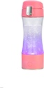 Portable 3 Minute Hydrogen-Rich Water Bottle Rechargeable High Concentration Hydrogen Generator Glass Bottle Anti-Aging Anti-Oxidation Alkaline Water Generator, 260Ml