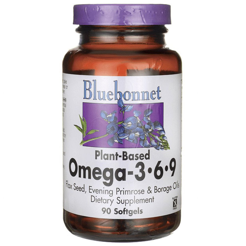 Bluebonnet Omega 3-6-9 - Plant Based - 90 Softgels
