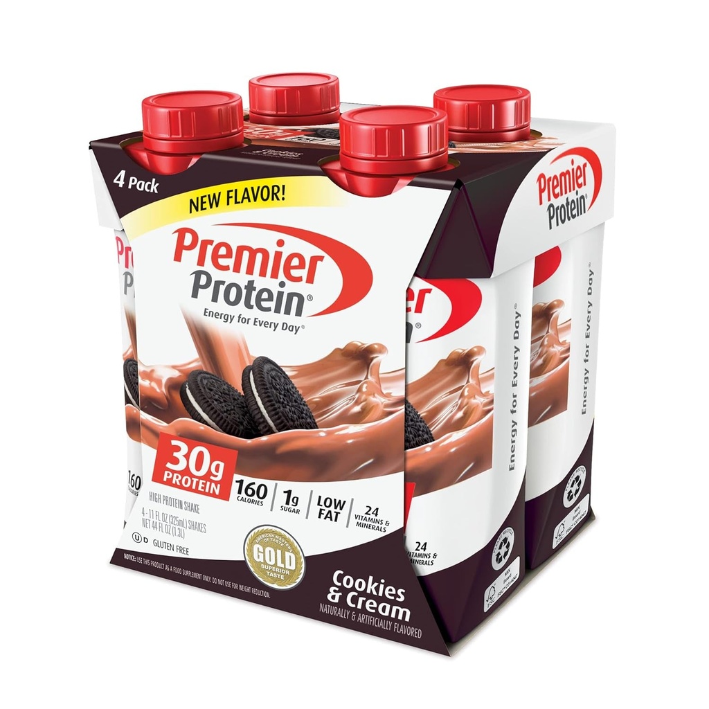 Premier Protein Shake - Cookies & Cream (4-Pack)