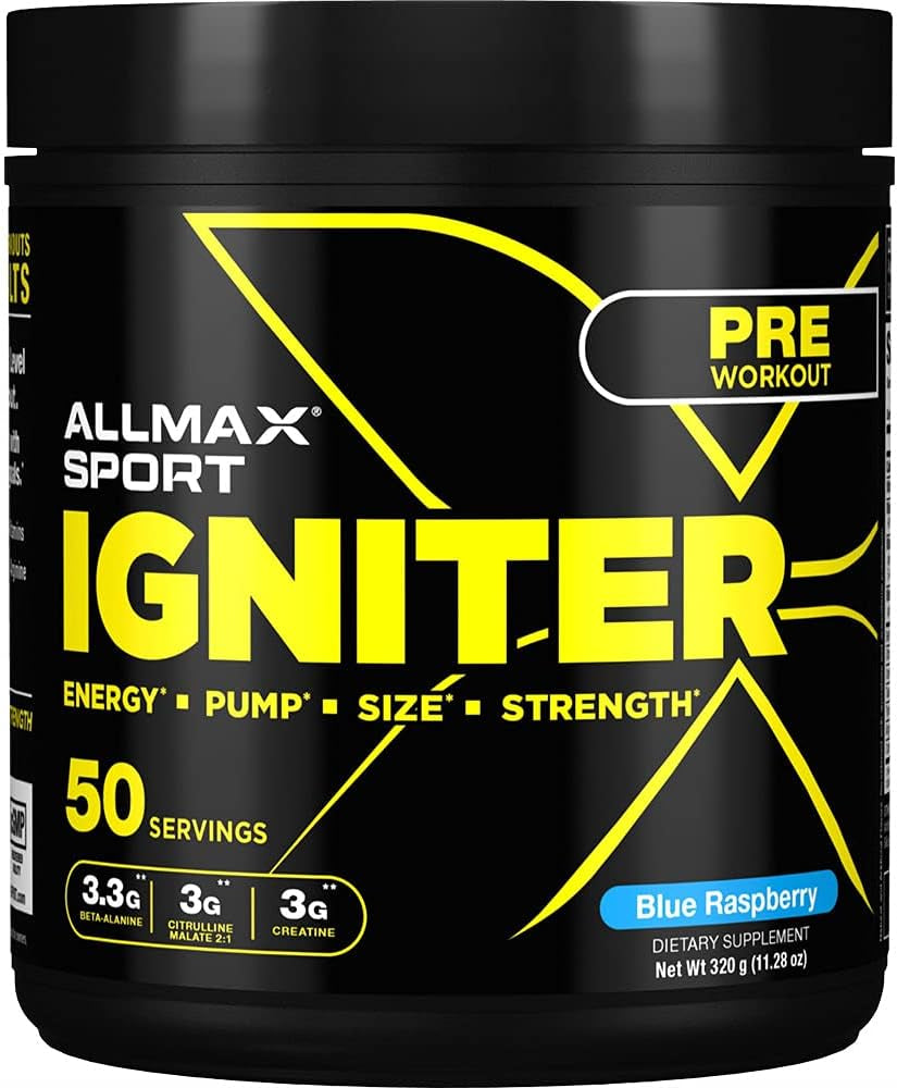 ALLMAX Igniter Sport Pre-Workout - Blue Raspberry