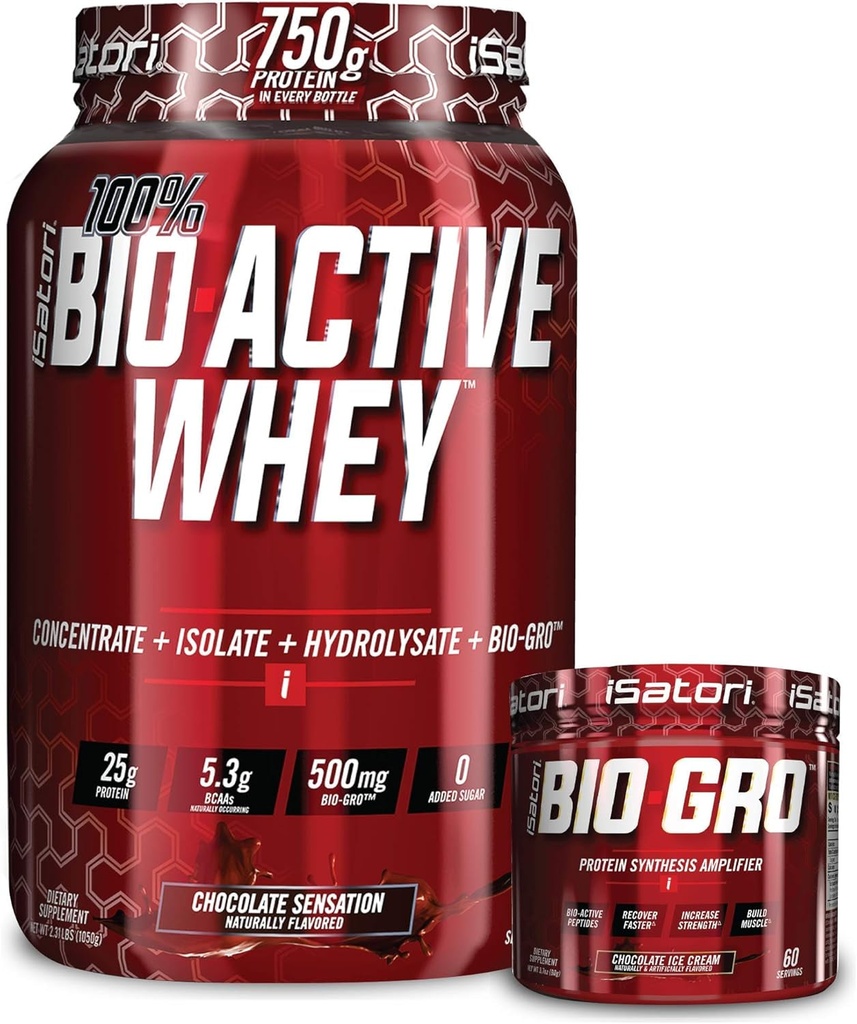 Isatori Bio-Gro & Bio-Active Whey - Chocolate Protein